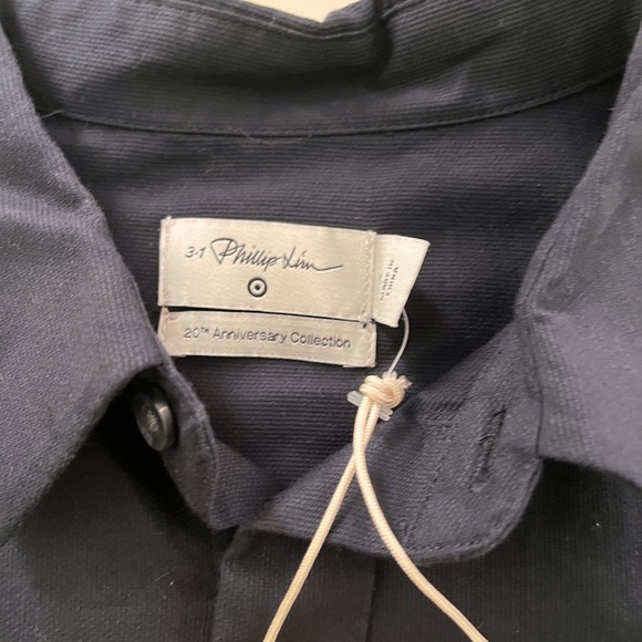 Phillip Lim X Target Men’s Long Sleeve Navy/Camouflage Button Up Shirt sz Small - Picture 5 of 5